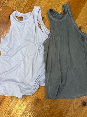 lululemon athletica Tank Tops in White and Gray